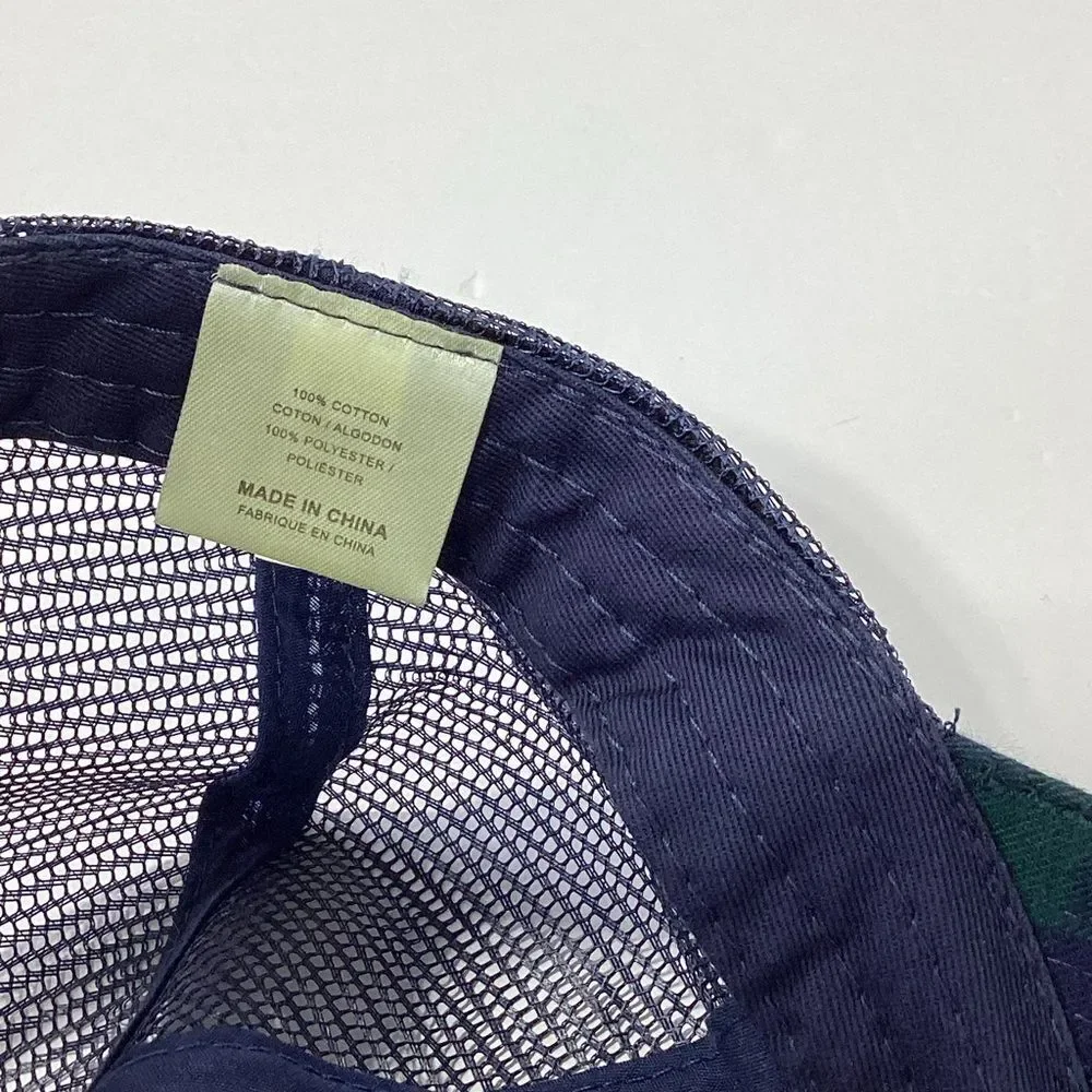 CF Horse Plaid Mesh Trucker Hat By Adams Headwear Equestrian Cap